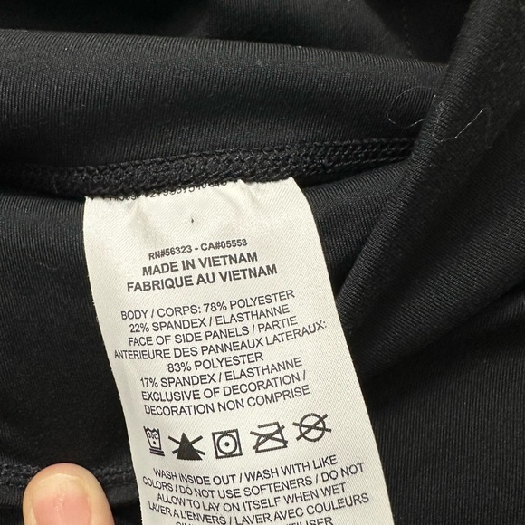 Nike Women's‎ Black Leggings with Multicolor Stripe - Picture 7 of 8